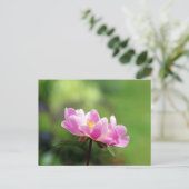 Hübsch Pink Peony Postcard Postkarte (Stehend Vorderseite)