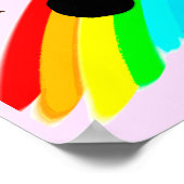 HÜBSCH PINK PERSONALISIERT BASKETBALL POSTER (Ecke)