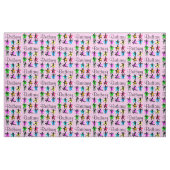 HÜBSCH PINK PERSONALISIERT FIGURE SKATEN FABRIC STOFF (Fat Quarter (45,7 x 55,9 cm))