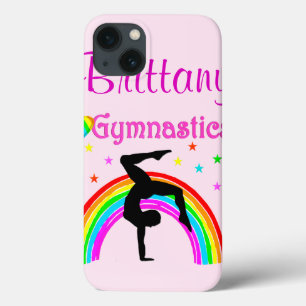HÜBSCH PINK PERSONALISIERT GYMNAST IPAD MINI FALL iPhone 13 HÜLLE
