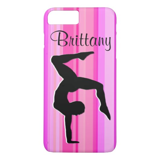 HÜBSCH PINK PERSONALISIERT GYMNASTICS IPHONE FALL Case-Mate iPhone HÜLLE (Rückseite)