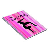 HÜBSCH PINK PERSONALISIERT GYMNASTICS JOURNAL NOTIZBLOCK (Rechte Seite)