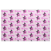 HÜBSCH PINK PERSONALISIERT SKATER MIRL FABRIC STOFF (Fat Quarter (45,7 x 55,9 cm))