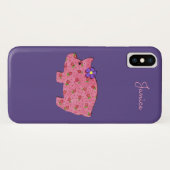 Hübsch Pink Pig iPhone X Fall Case-Mate iPhone Hülle (Rückseite (Horizontal))