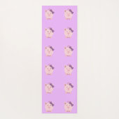 Hübsch Pink Piggy Yogamatte (Rückseite)