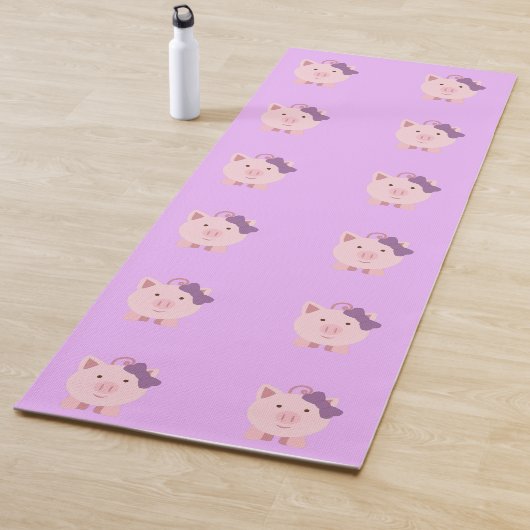 Hübsch Pink Piggy Yogamatte (Beispiel)