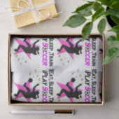 HÜBSCH PINK PLAYER SOCCER DESIGN SEIDENPAPIER (Geschenk)