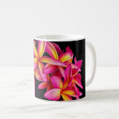 Hübsch Pink Plumeria Floral Foto Kaffeetasse (VorderseiteRechts)
