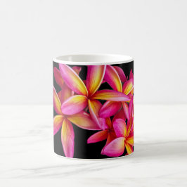 Hübsch Pink Plumeria Floral Foto Kaffeetasse