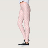 Hübsch Pink Polka Dosen Yoga Leggings (Links)
