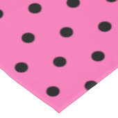 Hübsch-Pink-Polka-Punkte Tischdecke (Schrägansicht)