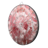 Hübsch Pink Poppy Dart Board Dartscheibe (Vorderseite rechts)