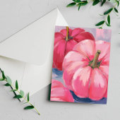 Hübsch Pink Pumpkins Wasser Feiertagspostkarte