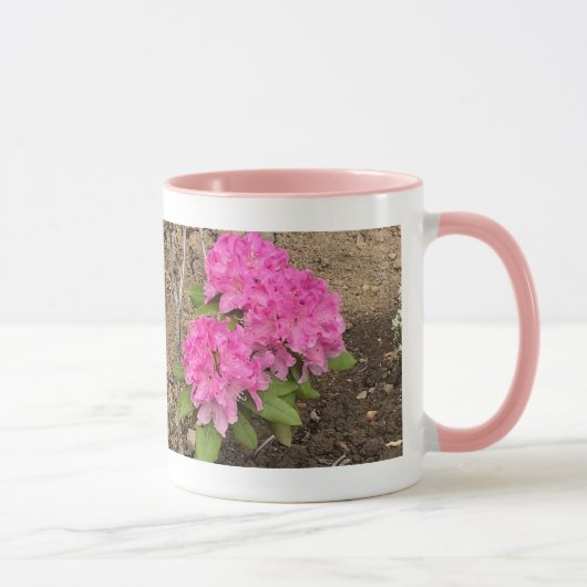Hübsch Pink Rhododendron Blume Tasse (Rechts)