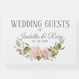 Hübsch Pink Roses Bouquet Wedding Gästebuch