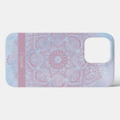 Hübsch Pink Sacro Lotus Blume Blossom Mandala Case-Mate iPhone Hülle (Rückseite (Horizontal))