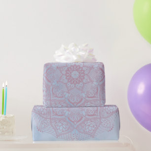 Hübsch Pink Sacro Lotus Blume Blossom Mandala Geschenkpapier