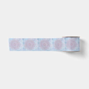 Hübsch Pink Sacro Lotus Blume Blossom Mandala Satinband