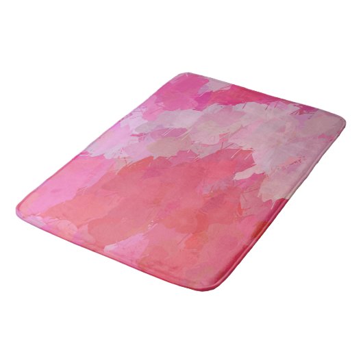 Hübsch Pink Schmetterlinge Duschbad matte (Schrägansicht)