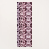 Hübsch Pink Silk Satin Breathe Deep Feminine Yogamatte (Rückseite)