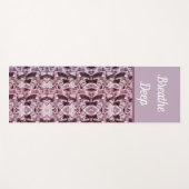 Hübsch Pink Silk Satin Breathe Deep Feminine Yogamatte (Vorderseite (Horizontal))