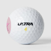 Hübsch Pink Star Golf Ball (Logo)