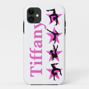 HÜBSCH PINK STAR PERSONALISIERT GYMNAST IPHONE FAL 11 HÜLLE