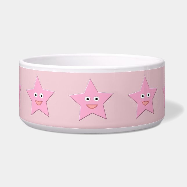 Hübsch Pink Star Pet Bowl Napf (Vorderseite)