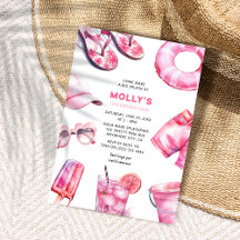 Hübsch Pink Summer Girls Geburtstag