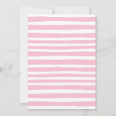 Hübsch Pink Summer Girls Geburtstag Einladung (Rückseite)