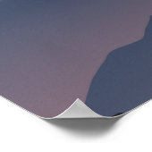 Hübsch Pink Sunrise Poster (Ecke)