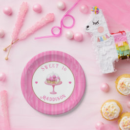 Hübsch Pink Sweet 16. Geburtstagspoplatte Pappteller