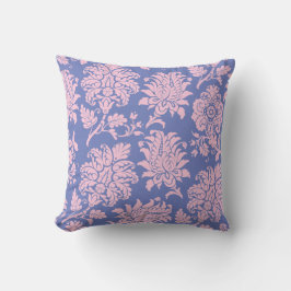 Hübsch Pink und Lilac Damask Kissen