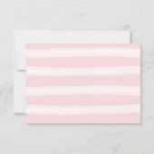 Hübsch Pink Wasserfarbe Peak auf weißem UAWG RSVP Karte (Rückseite)