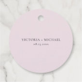 Hübsch Pink Watercolor Anemones Vielen Dank Geschenkanhänger (Rückseite)