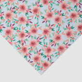 Hübsch Pink Watercolor Blumenmuster Muster Kinderd Seidenpapier (Ausschnitt)
