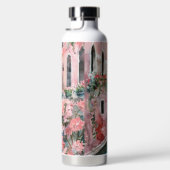 HÜBSCH PINK WATERCOLOR VENEDIG KANAL MIT BLUME TRINKFLASCHE (Rechts)