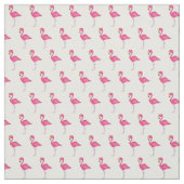 Hübsch Pink White Tropical Island Bird Flamingos Stoff (Muster)