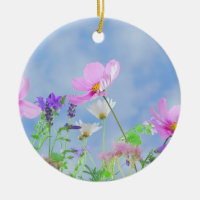 Hübsch Pink Wild Blume Wiese