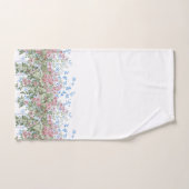 Hübsch Pink Wilde Rose und Foliage auf Trellis Badhandtuch Set (Handtuch)