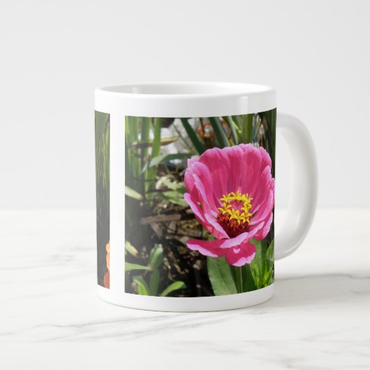 Hübsch Pink Zinnia Tasse (Vorderseite Rechts)