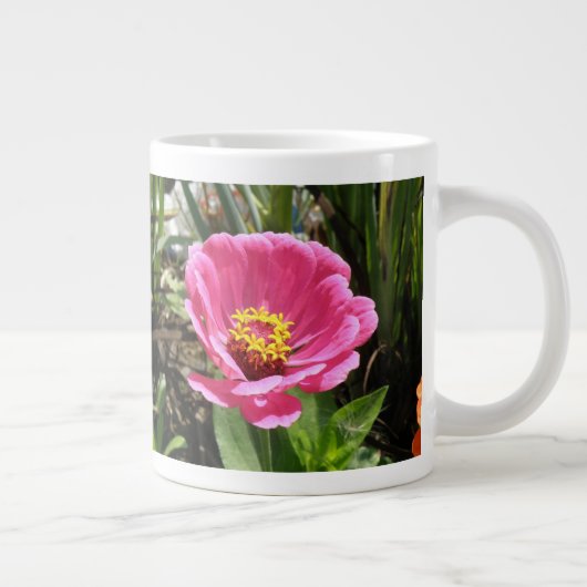 Hübsch Pink Zinnia Tasse (Rechts)