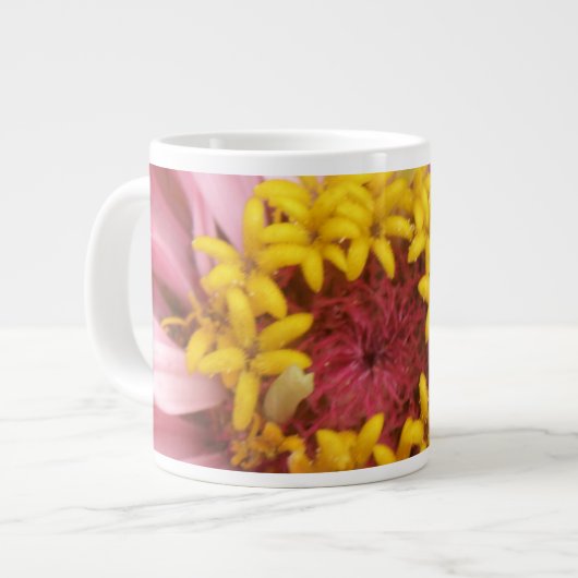 Hübsch Pink Zinnia Tasse (Vorderseite Links)