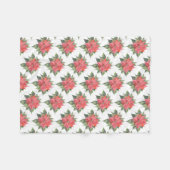 Hübsch Poinsettia Fleecedecke (Vorderseite (Horizontal))