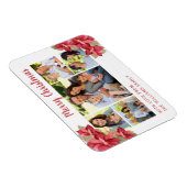 Hübsch Poinsettia Frohe Weihnachten Magnet (Rechte Seite)