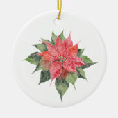 Hübsch Poinsettia Keramik Ornament (Vorne)