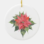 Hübsch Poinsettia Keramik Ornament (Hinten)