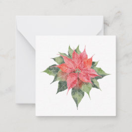 Hübsch Poinsettia Mitteilungskarte