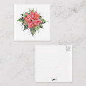 Hübsch Poinsettia Mitteilungskarte (Vorne/Hinten)