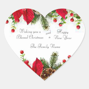 Hübsch Poinsettia Stickers